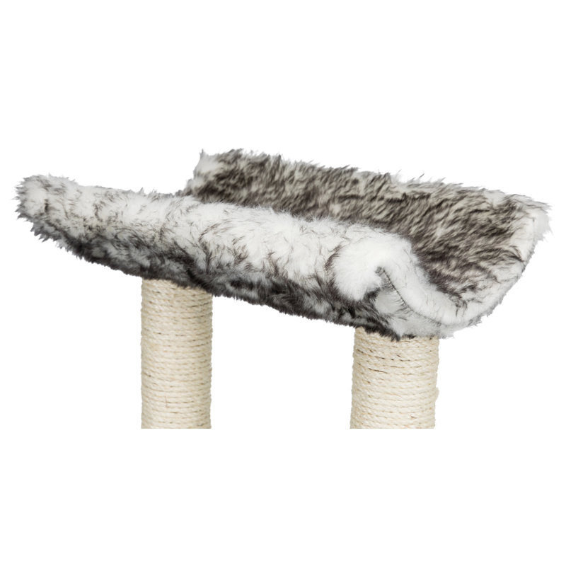 25"  Cat Tree, Black/White
