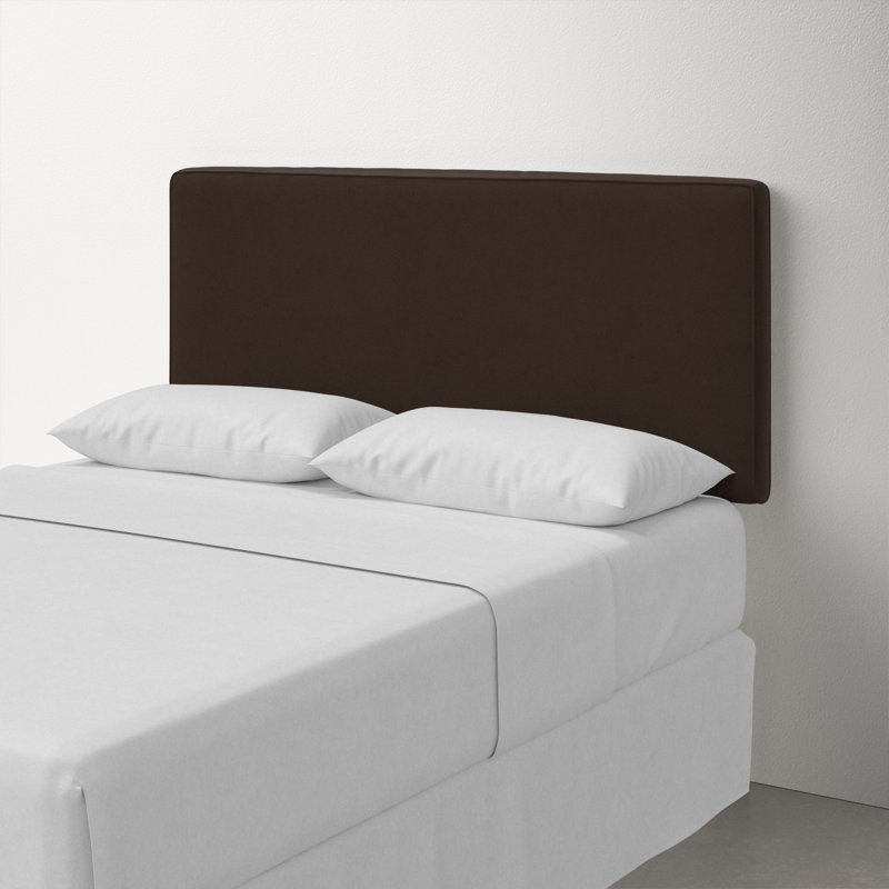 Tête de lit tapissier Marquise, Double, Velours chocolat classique