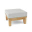 Luxe Outdoor Teak Ottoman