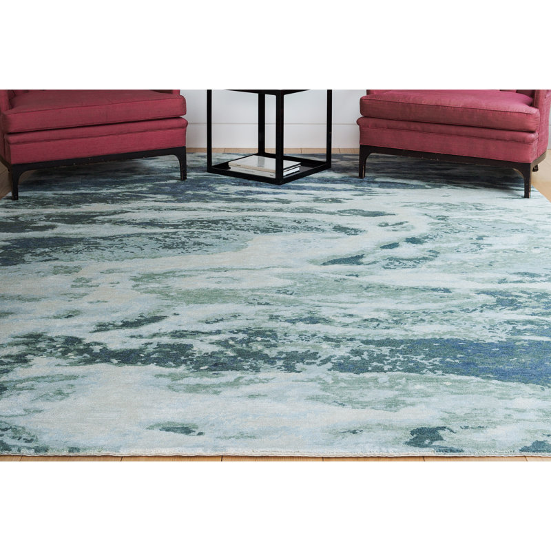 Oceanic Sea Area Rug, Rectangle 10' x 14'