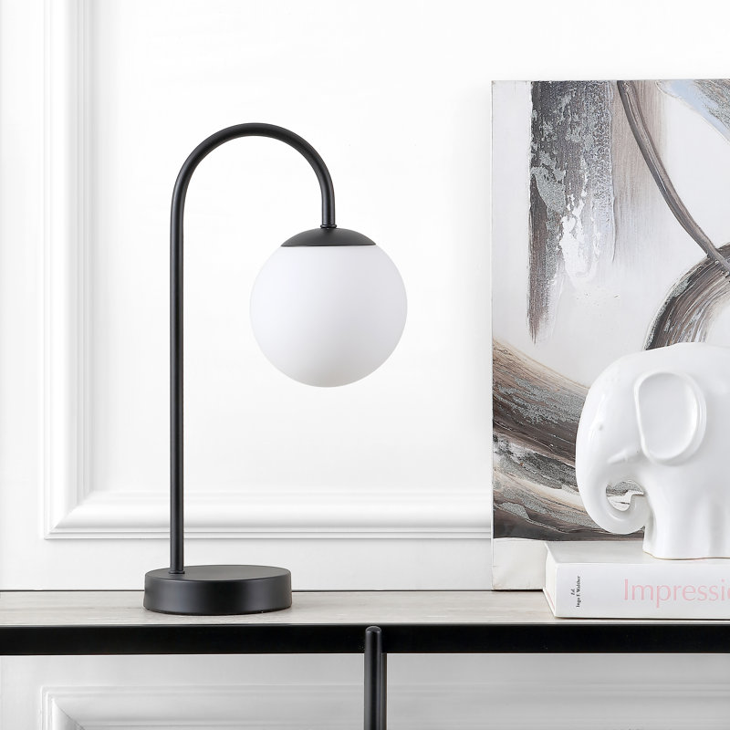 Lampe de table noire 18,25 po Halona, Noir