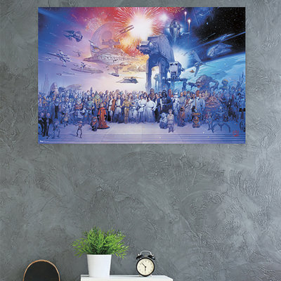Guerres étoile-impression sur papier galaxy