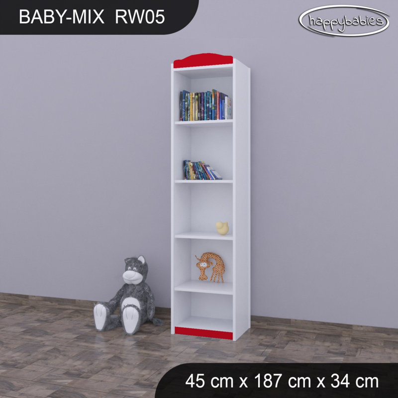 Baby Mix 187cm H Kids Cube, 187cm H x 45cm W x 34cm D, Red