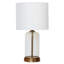 Lampe de table rechargeable DEL en verre Sutton