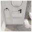 Meuble-lavabo mural 18 po avec lavabo en résine blanche et porte d'armoire à fermeture en douceur 18 po-1356540775-1356540817