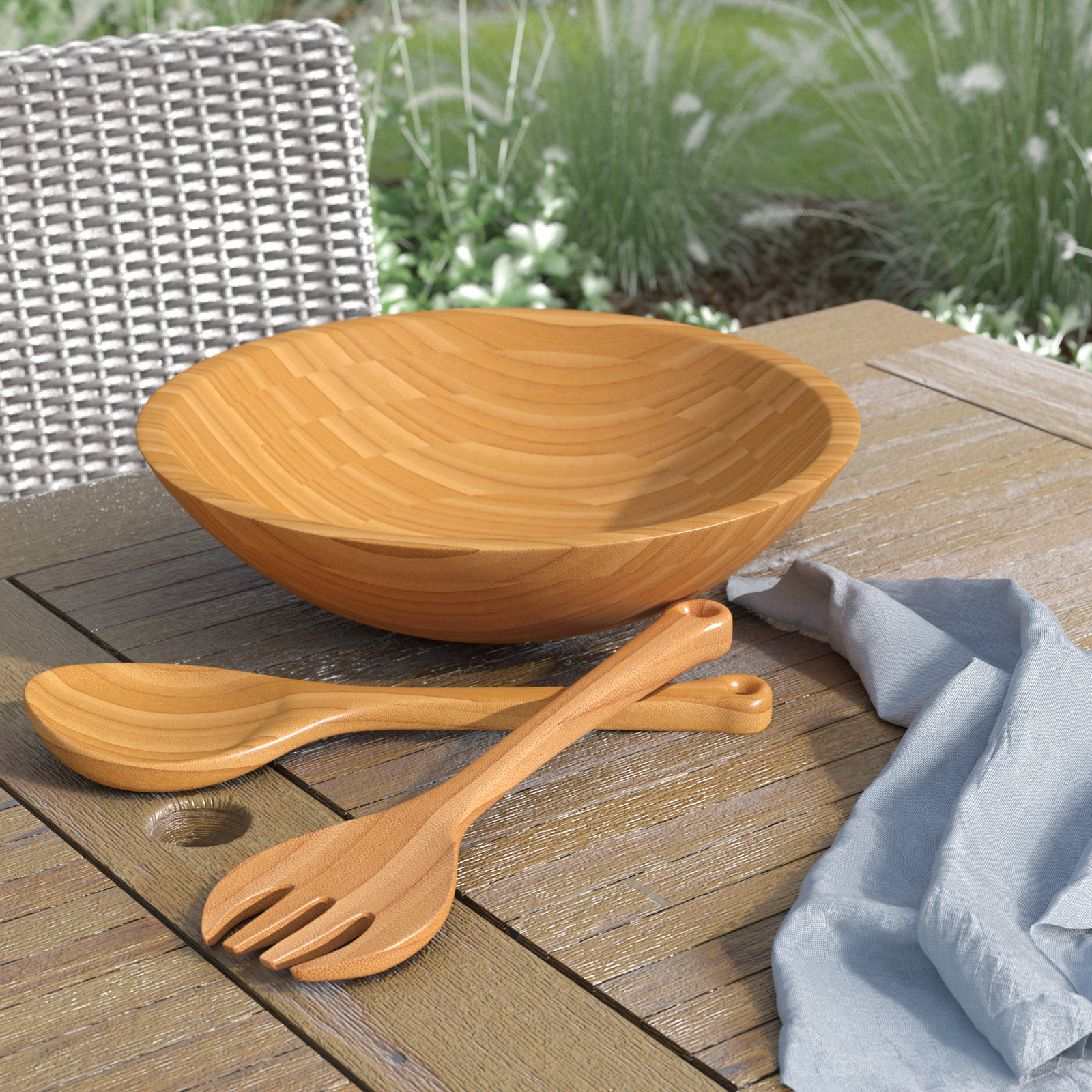 Fianna Wood Salad Bowl