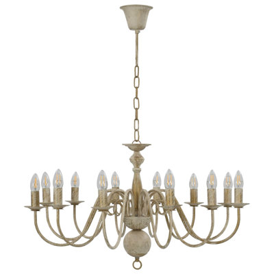 Cheeks 12 - Light Candle Style Chandelier