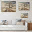 «Road in Meadow Horizon», art mural sur bois de pin naturel-101404724