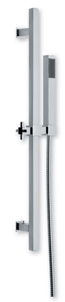 Super Rain Glamor Square Wall Bar, Polished Chrome