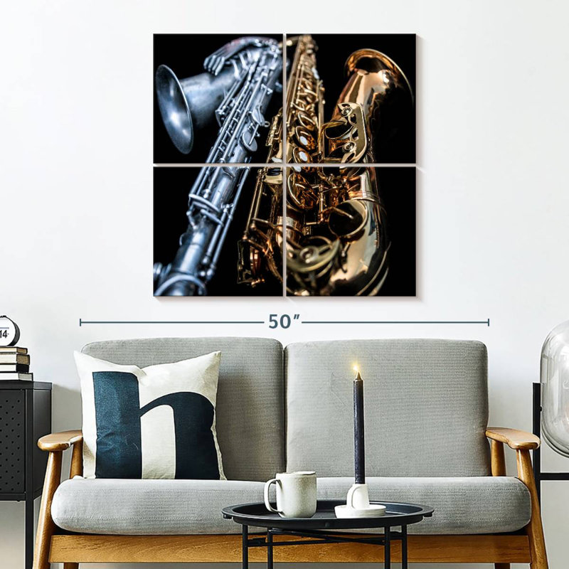 Abarca Saxophone Duo, 32" H x 32" W