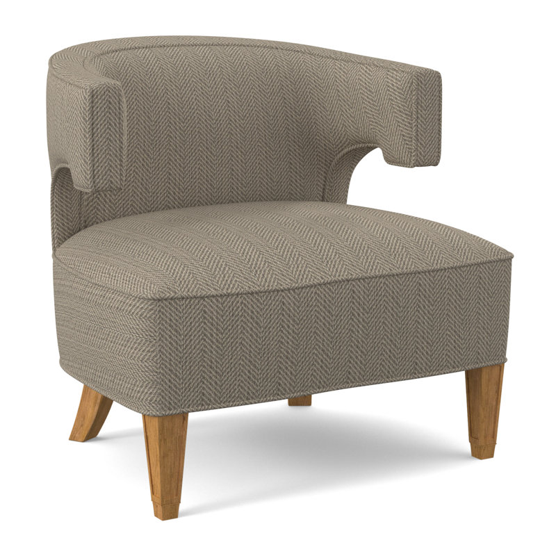 Laurel Barrel Chair, Amber, Sunny Linen