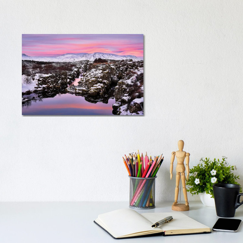 Flosagja Fissure, Thingvellir National Park, Iceland by Panoramic Images - Wrapped Canvas Gallery-Wrapped Canvas Giclée