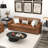 Latitude Run® Caro Leather Upholstered Sofa-374482101