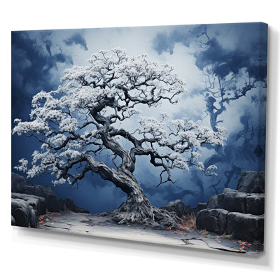 Éveil fauve de chêne bleu sur toile