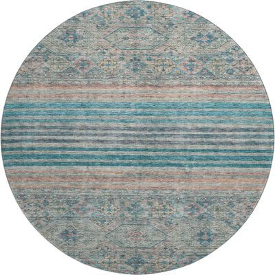 Premium Machine Washable Brennon AMF1641 Stripes Rug