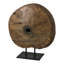 Antique Cart Wheel on Stand Sculpture