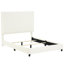 Grand lit moderne - fabrication en bois recouverte de blanc