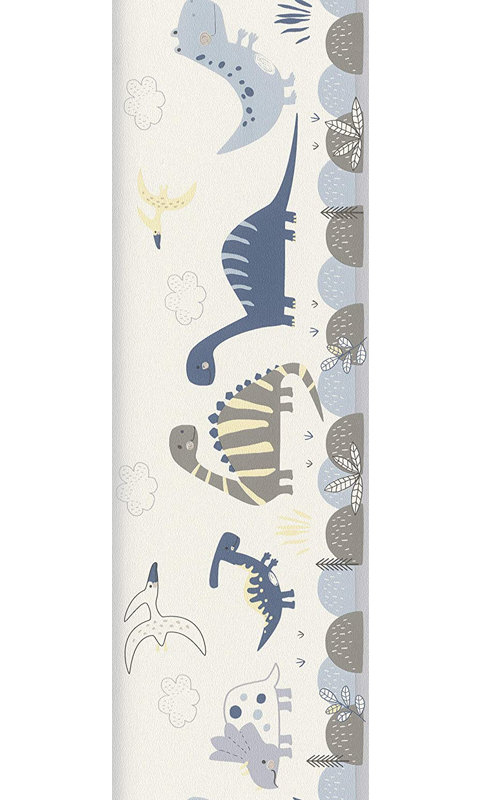 Kepley 10.05m x 53cm Matte Wallpaper Roll, Blue