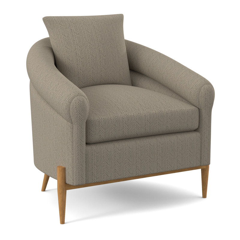 Jaxson Armchair, Amber, Maya Cyan Polyester Blend