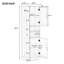 Armoire de rangement pour salle de bain avec 2 tablettes ouvertes-771414511