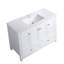 Ensemble de meuble-lavabo 48 po avec lavabo en céramique, armoire de rangement abondante, 4 portes à fermeture en douceur et 2 tiroirs-115922370