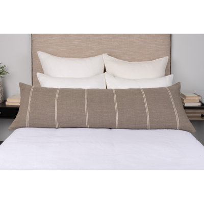 RHODES SHAM, PEWTER, BODY PILLOW
