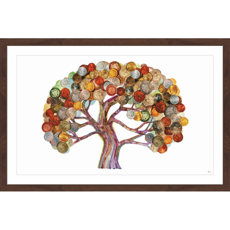 Coin Tree II par Eyre Tarney - reproduction de cadre photo, H 24 po x l 36 po x P 1,5 po