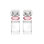 Ensemble de 2 grands porte-bougies chauffe-plat avec diamant rose sur pied - 2 po x 2 po x H 5,6 po