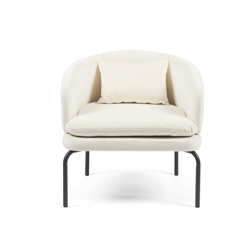 Vivien Velvet Occasional Chair, Beige