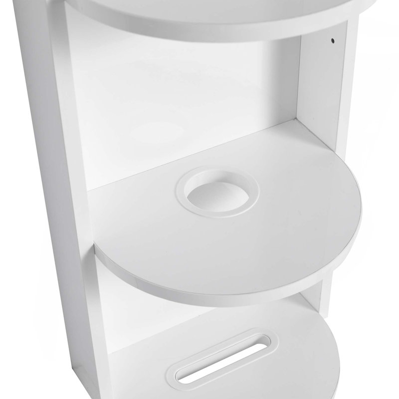 Support de rangement mural 12 po pour salle de bain, Blanc