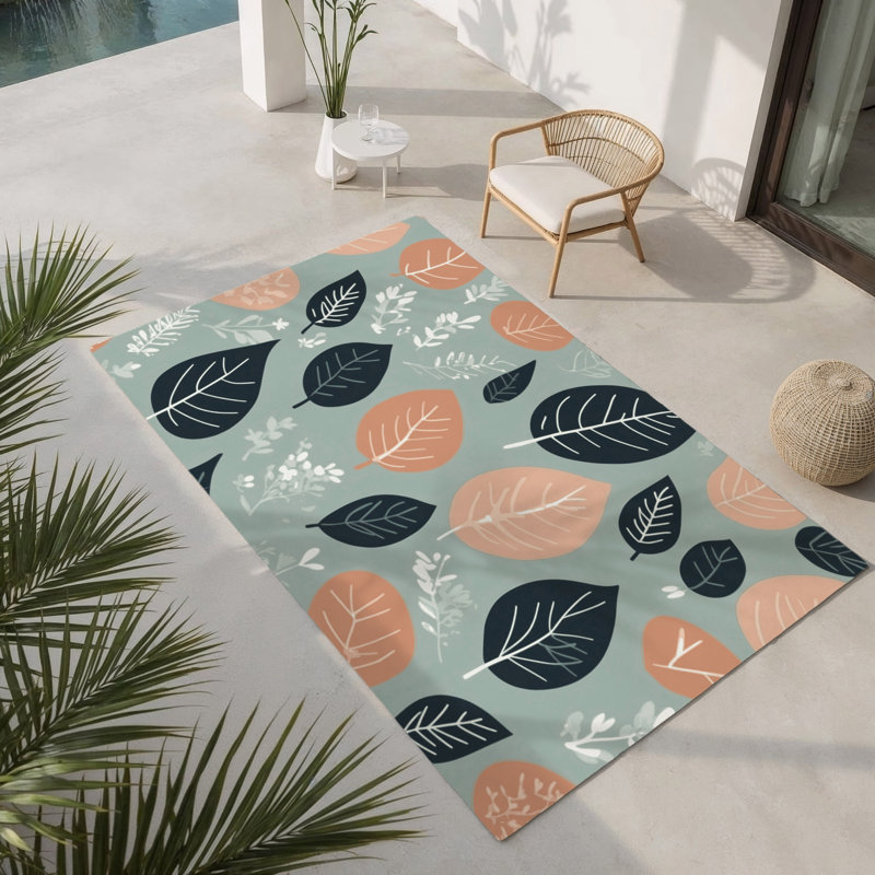 Tapis intérieur et extérieur Mossy Flow, Rectangulaire 3 pi x 5 pi