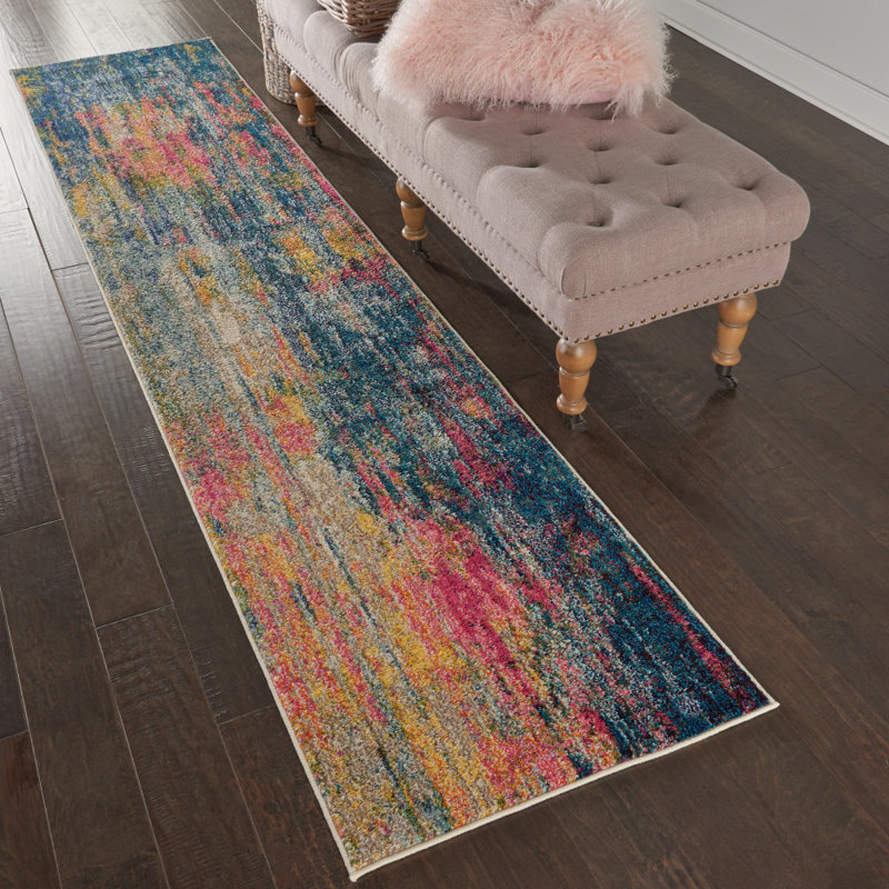 Velva Abstract Indoor Rug, Runner 2'2" x 10'