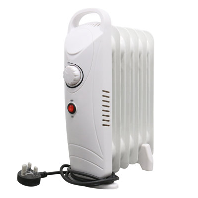 Uriah 800W 6 Fin Oil Filled Radiator Portable Electric Heater