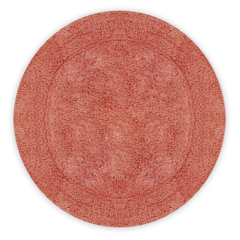 Tapis de salle de bain, Corail, Rond 30 po
