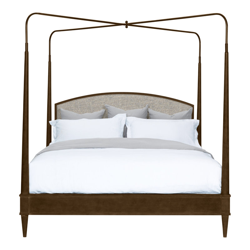 Anderkit Upholstered Canopy Bed, Havana, Impala Storm
