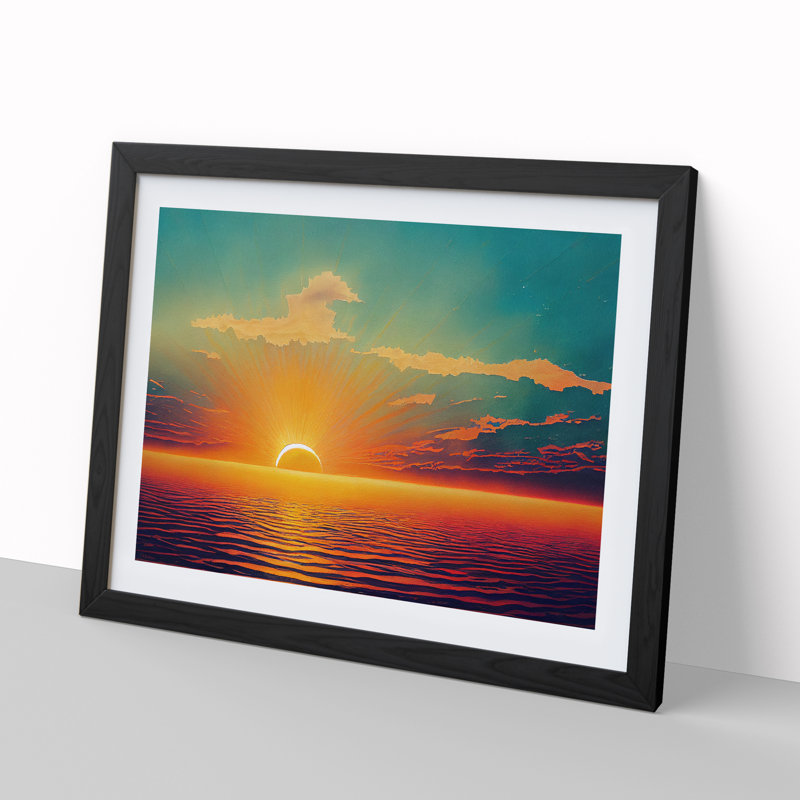 Glorious Watercolour Sunset Vol.1 - Framed Print