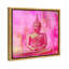 Bouddha rose - impression sur toile tendue-66812717-66812720