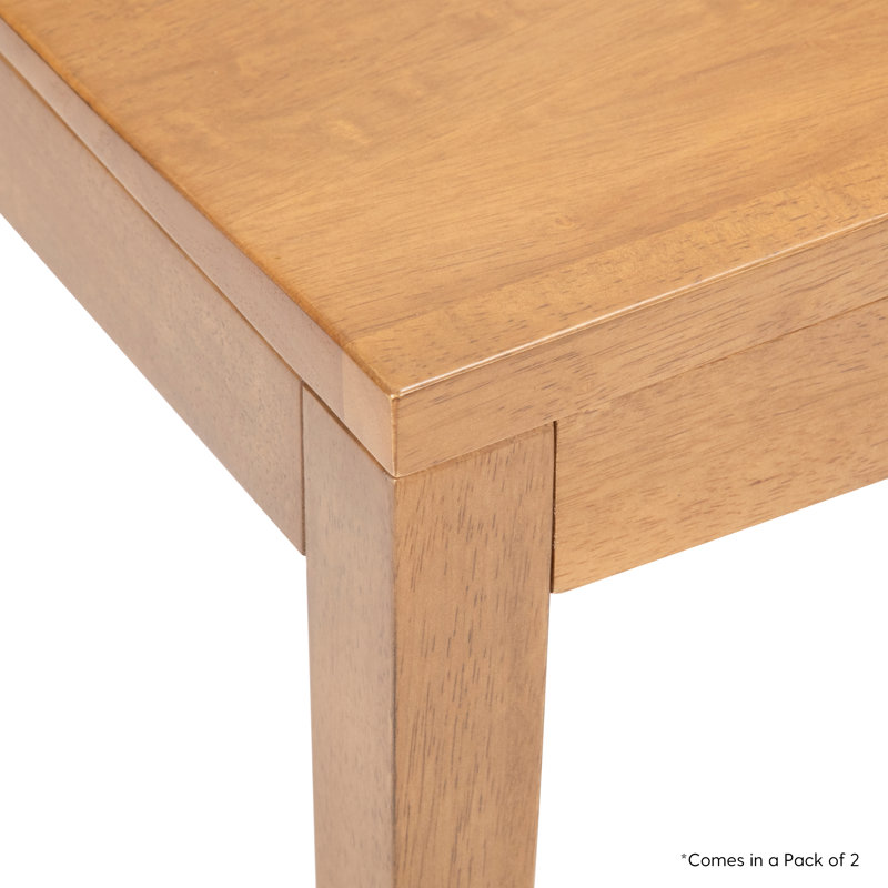 Linzy Solid Wood Modern Dining Chair, Pecan