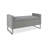 Nash 47" Upholstered Entryway Bench with Storage & Metal Base