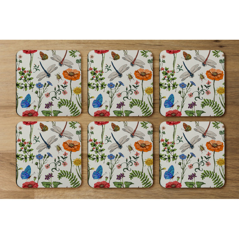 Square 6 Piece Coaster Set