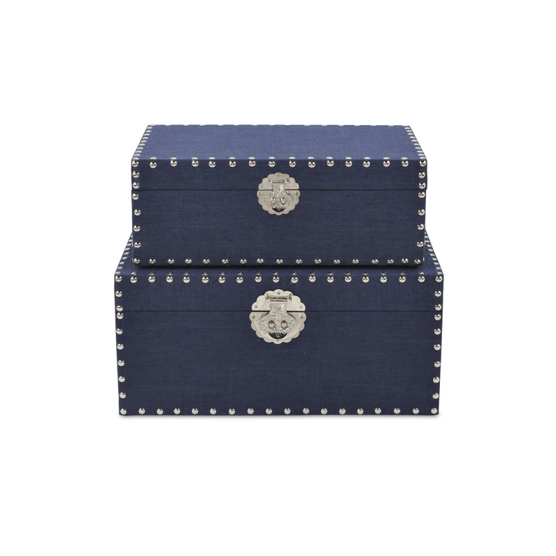 Grajeda 2 Piece Wooden Set, 8" H x 17.75" W x 12" D