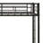 Metal Twin Over Twin Bunk Bed With Trundle, Ladder And Safety Guardrails-201891527