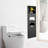 Bathroom Wall Niche, Bathroom Cabinet With Toilet Paper Holder And Trash Can-1760639232
