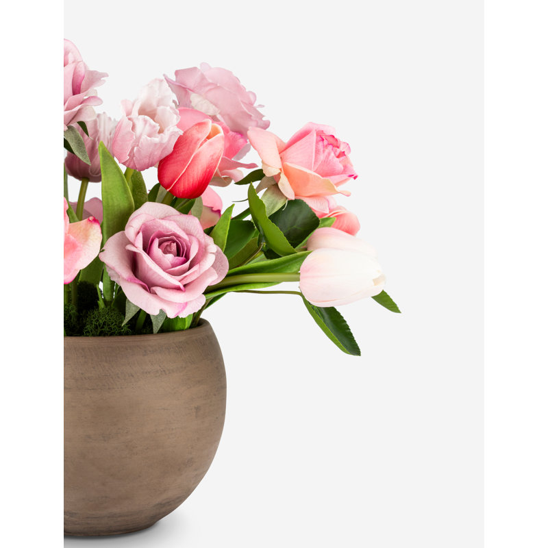Harlow Realtouch Rose And Tulip Arrangement