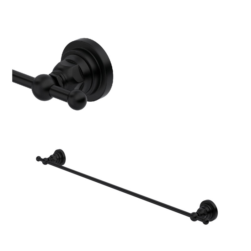 San Giovanni Towel Bar, 2.08" H x 20.08" L x 2.36" D, Matte Black