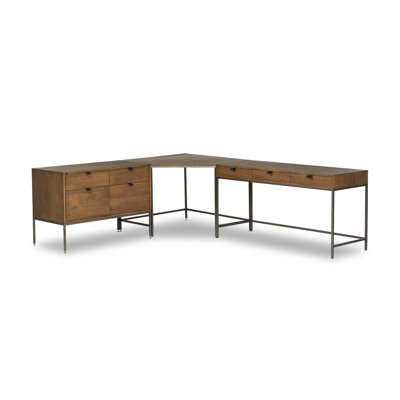 Loki Desk System With Wide Filing Cabinet