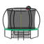 Trampoline citrouille 10 pi, trampoline d'extérieur avec panier de basketball, filet et échelle-127284677