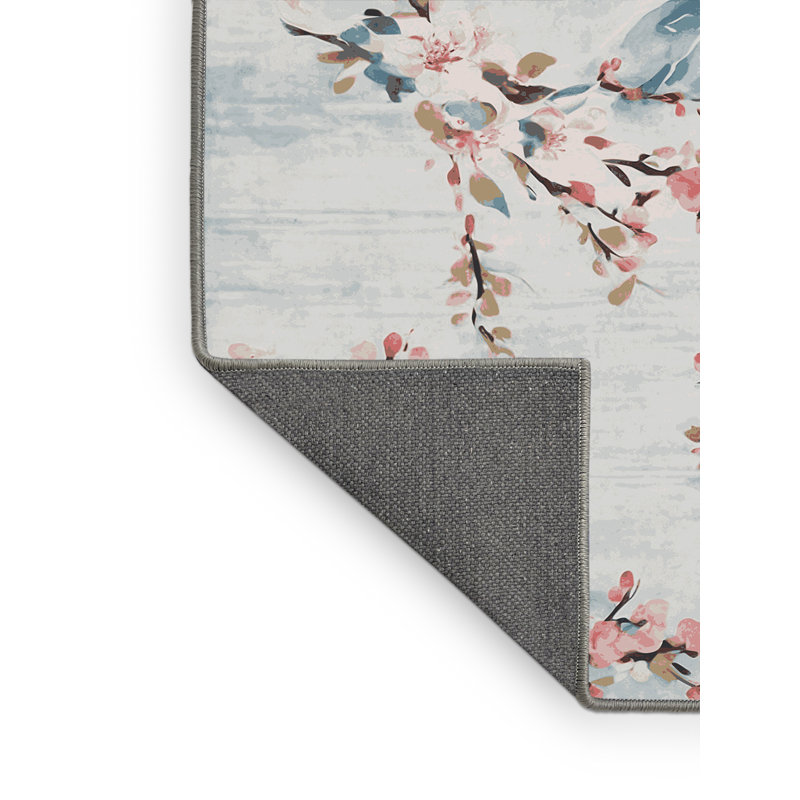 Tapis brun soyeux et moelleux, Rond 8 pi