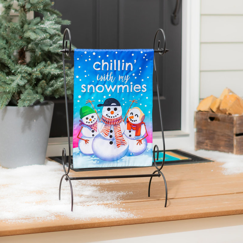 Drapeau de jardin Chillin with My Snowmies