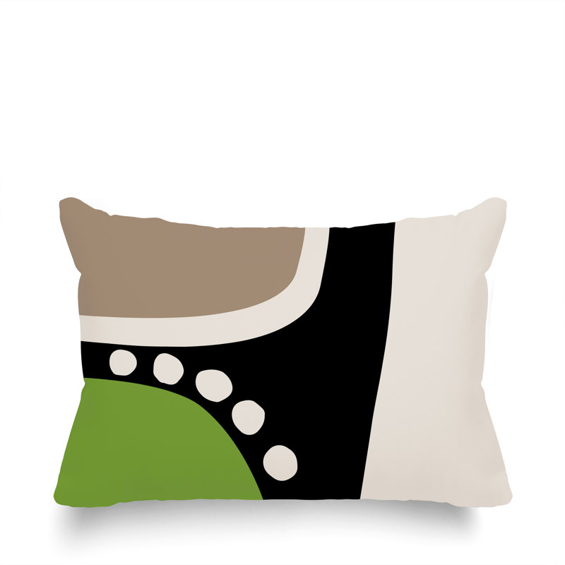 Coussin lombaire réversible intérieur / extérieur Sofi Minimalist, H 14 po x l 20 po, Chartreuse